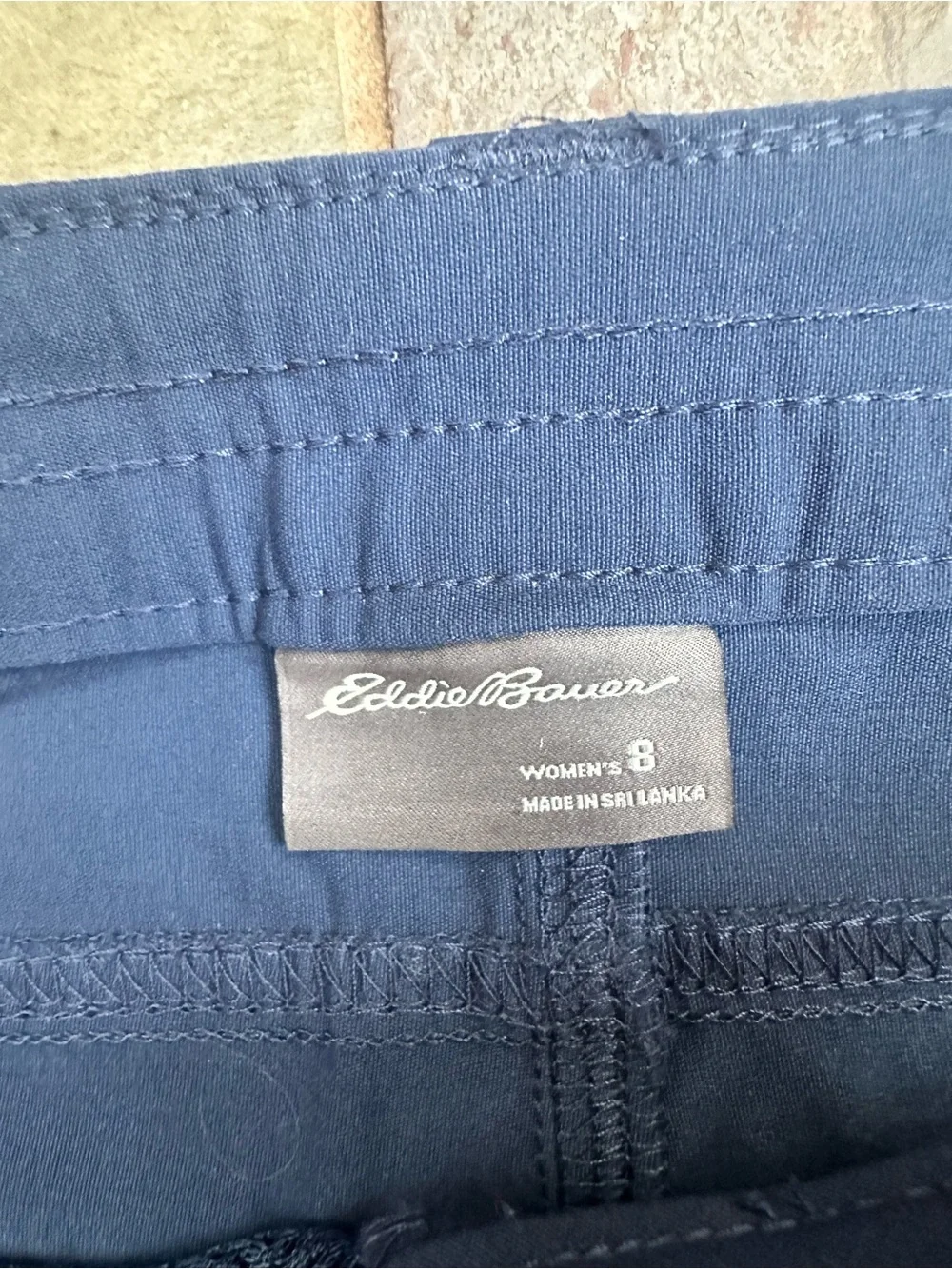 Eddie Bauer Navy Blue Cropped Utility Pants- 8 - Picture 3 of 7